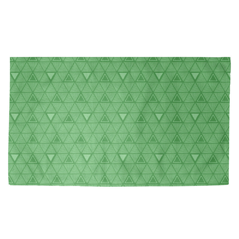 Tapis vert Triangles, Rectangle 3 pi x 5 pi
