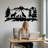 Wolf Family Modern Landscape & Nature Wall Decor on Metal-33702931