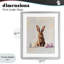 Lapin de Pâques avec œufs pastel, reproduction sous verre, conception de The Prints Vibe-119364100-119364106