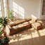 Canapé modulaire 4 places en chenille l 142,5 po x P 68,6 po x H 27,9 po Everwood