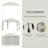 116.25'' W x 116.25'' D Steel Play Tent Canopy