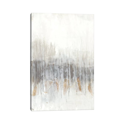 Neutral Wave I by Jennifer Goldberger - Wrapped Canvas Painting