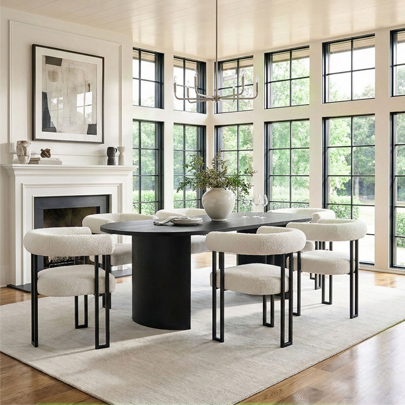 Fellman 6-Person Dining Set with Oval Table