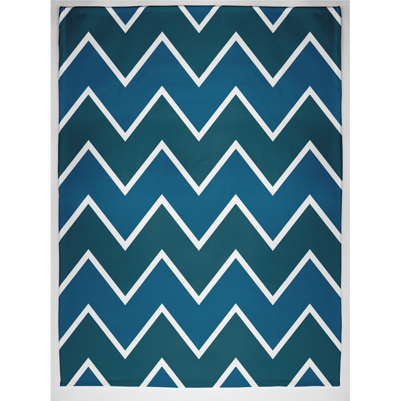 Elliana Plain Weave / Muslin Throw Blanket, Teal