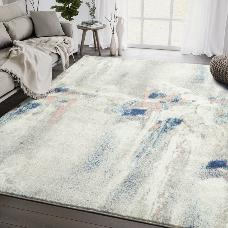 Tapis gris / bleu Abani Rugs Nedret, Rectangle 5 pi 3 po x 7 pi 6 po