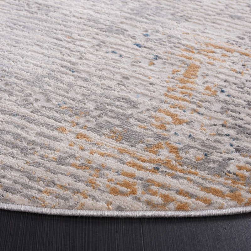 Kulig Performance Abstract Rug, Round 6'7"
