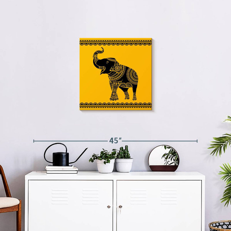 Brampt Ornate Elephant, 20" H x 20" W