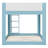 Low Bunk Bed with Reversible Ladder, Solid Wood Convertible Bunk Bed with Safety Guardrails for Low Ceilings-2143322947-2143322959