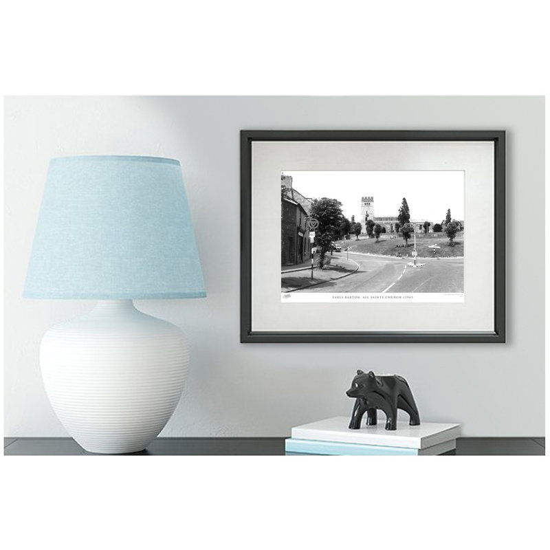 Earls Barton, All Saints Church C1965 1 Piece Single Picture Frame Wall Art, 60cm H x 80cm W x 2.3cm D