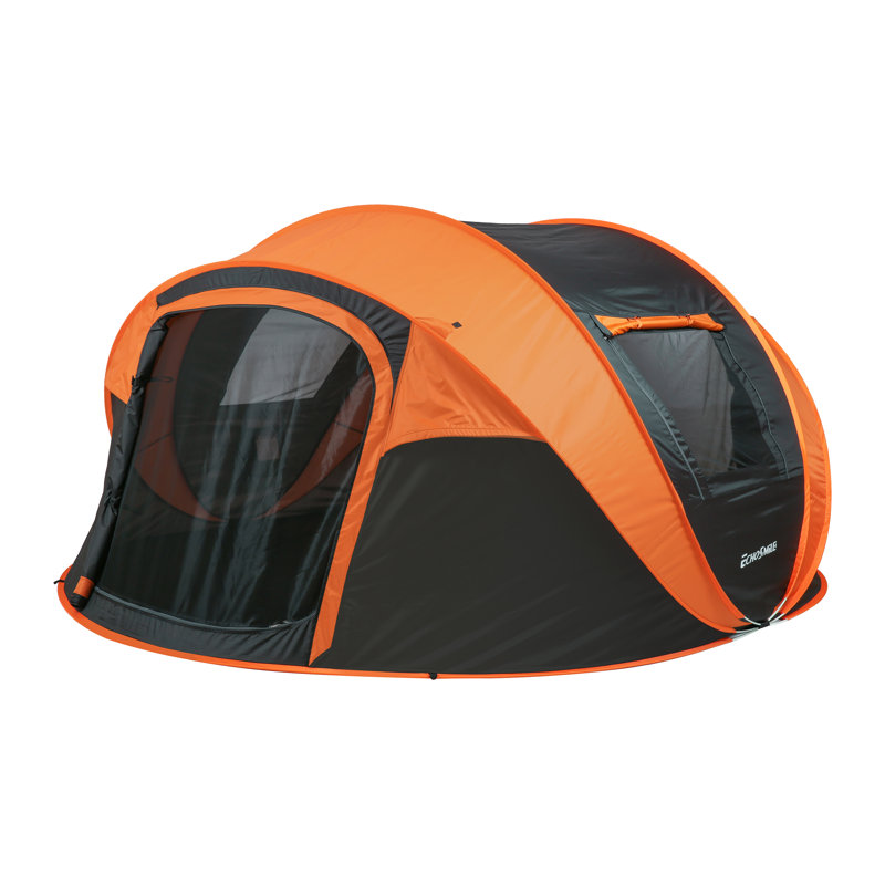 Tente avec sac de transport, Noir, 8 Personnes