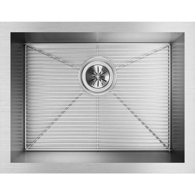 Crosstown 24" L x 18" W Undermount Kitchen Sink with Sink Grid and Drain Assembly