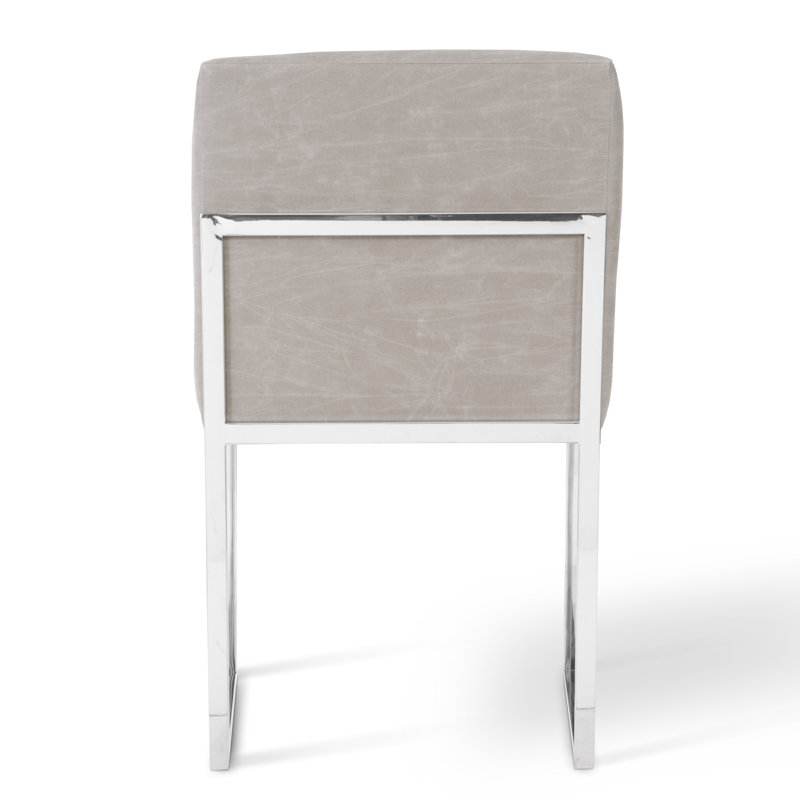 Frozen Fabric Upholstered Side Chair