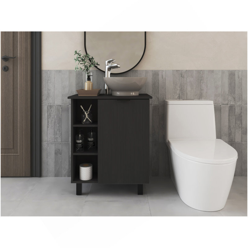 Lavabo pour salle de bain Stites, Noir