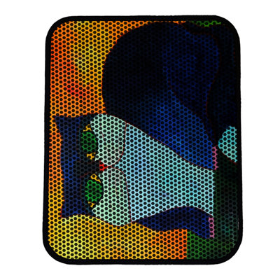 Tapis pour litière de qualité supérieure, 18 po x 24 po | 50% PVC / 50% polyester, lavable à la machine et passer l'aspirateur | Conception durable et facile à nettoyer pour les propriétaires d'animaux de compagnie | Protégez vos planchers des dégâts de la litière