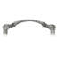 5” C TO C GLENDALE PULL; CLEAR CRYSTAL BURNISH SILVER FINISH