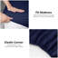 Pack of 4 Plain Dyed Fitted Sheets Microfiber | Soft and Breathable Microfiber Bedding for Ultimate Comfort & Easy Care-118042565-118042567