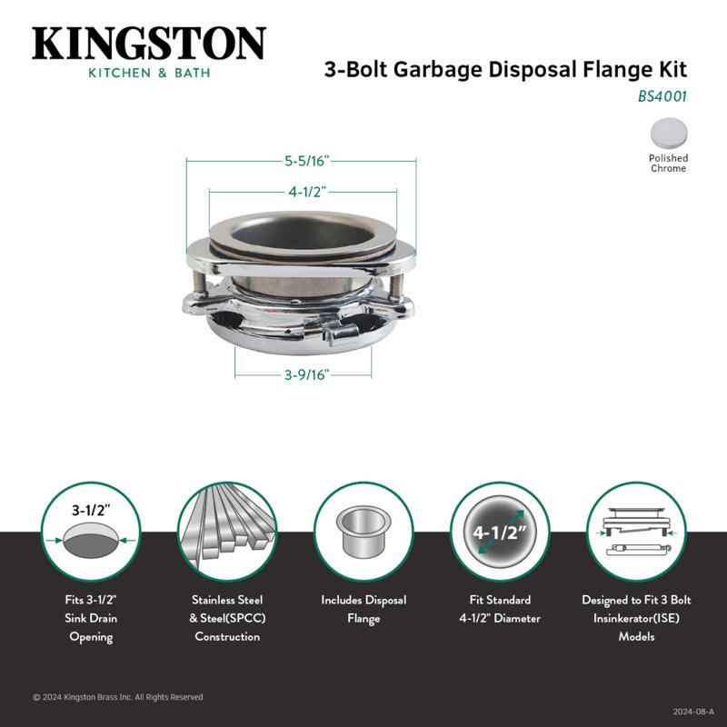 Bride d'élimination des déchets Kingston Brass