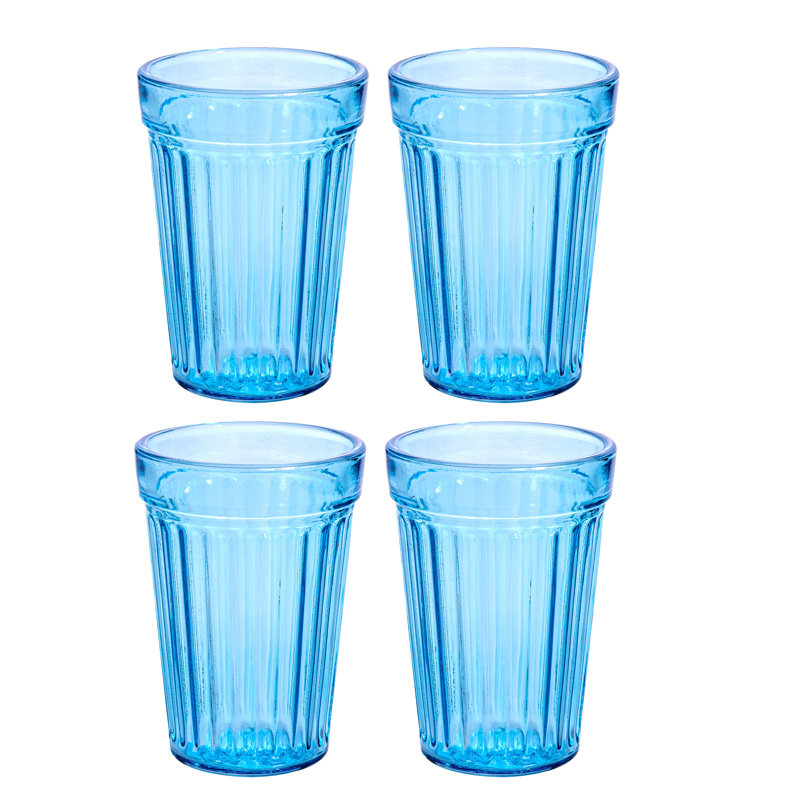 Mankin 8.4 oz. Drinking Glass Set, Blue