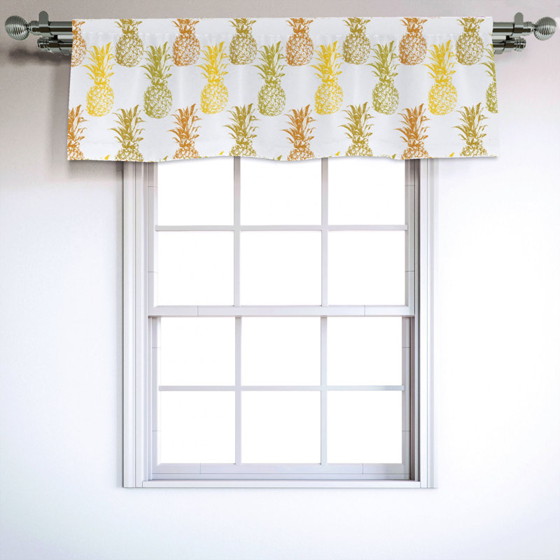 Sateen Ruffled Window Valance