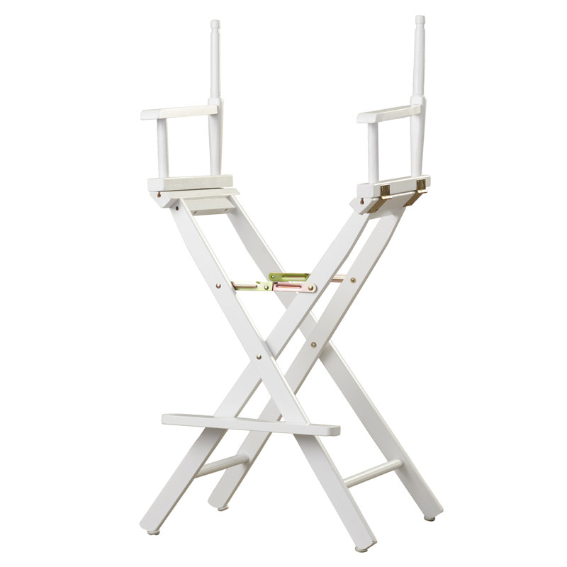 Chaise de réalisateur pliante Craighead, Blanc, 18 po