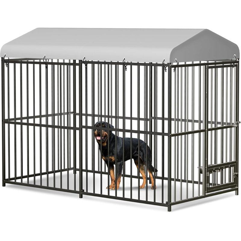 Grand chenil d'extérieur, cage pour chien robuste, H 6 po x l 10 po x P 10 po