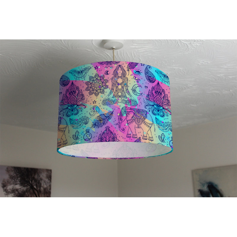 Cotton Drum Lamp Shade ( Uno ), 25cm H x 40cm W x 40cm D