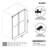 68-73" W X 76" H Frameless Double Sliding Shower Door with 3/8" (10mm) Clear Tempered Glass, Shatter-Resistant Film & Installation Hole Locator-116648738