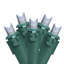 Lumières de Noël grand angle à DEL blanc pur 50 carats, fil vert-90523538-97215986