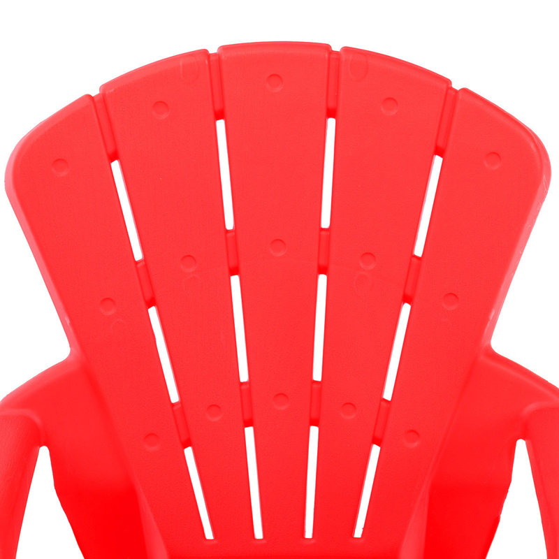 Red Plastic Kids Play Table and Chair Set