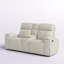 Causeuse inclinable en cuir fleur Arthella