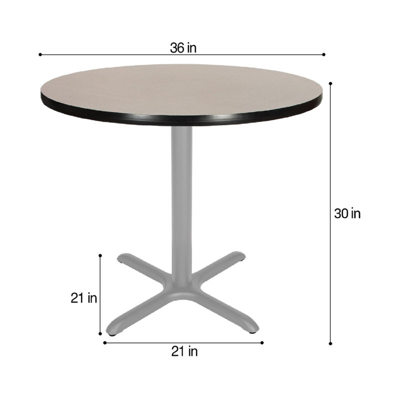 Table basse Bennet, H 30 po x L 36 po x l 36 po, Gris, Gris