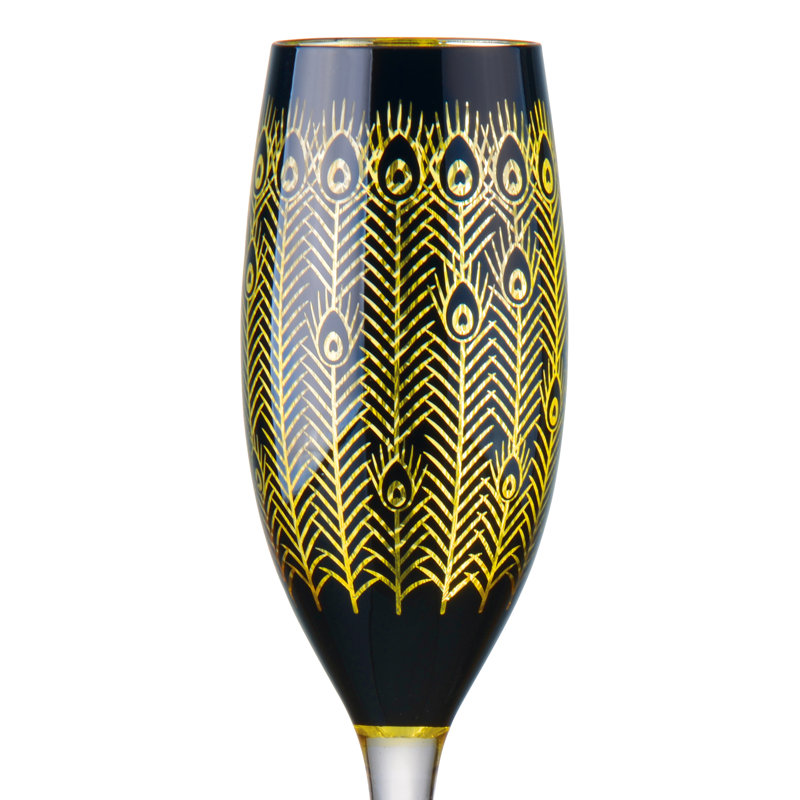 Midnight Champagne Flutes