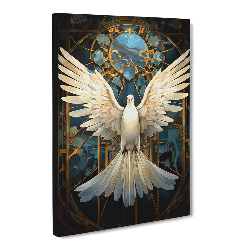 Dove Bird - Wrapped Canvas, 60cm H x 40cm W x 3cm D