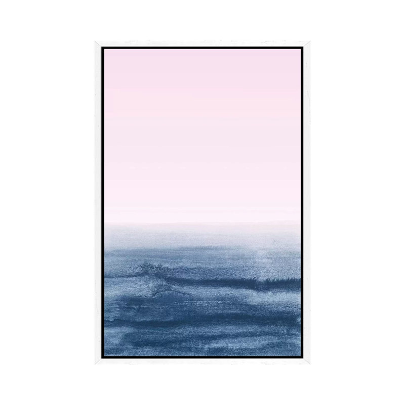 Watercolor Landscape X by Nouveau Prints - Print on Canvas, White Framed, 66.04cm H x 45.72cm W x 3.81cm D