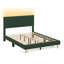 Lit plateforme tapissier Corduroy avec tête de lit à DEL, cadre de lit moderne-1225698264-1211126548-1203308357