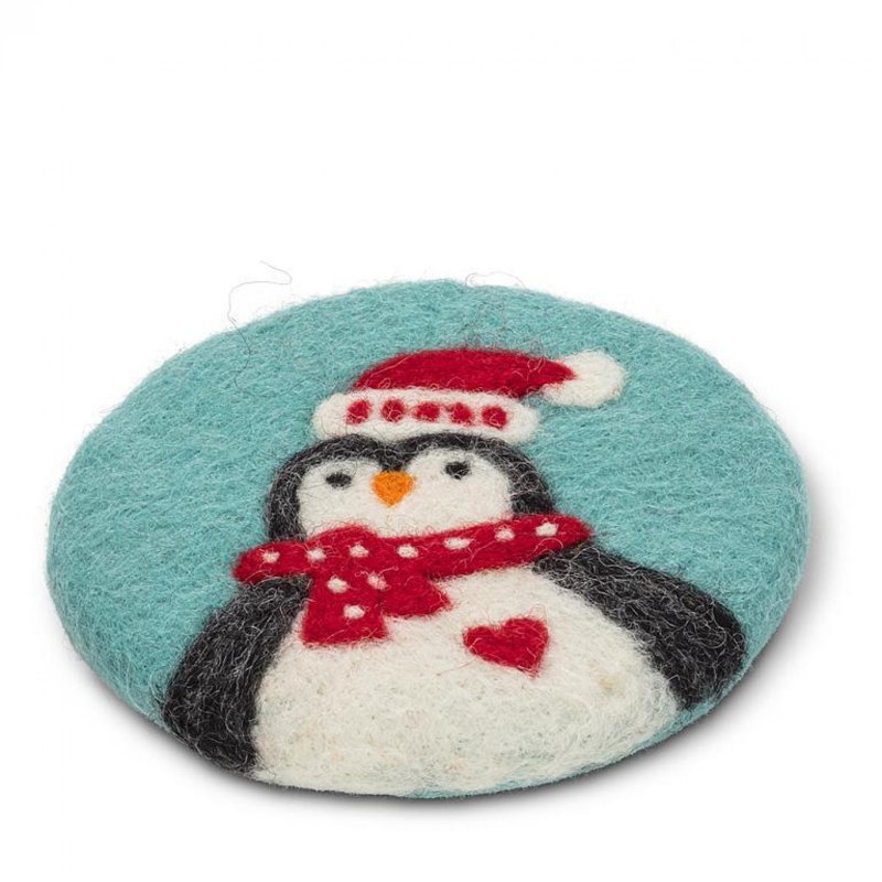 Sous-verre Winter Penguin
