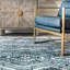 Tapis géométrique bleu Fromberg-903822683