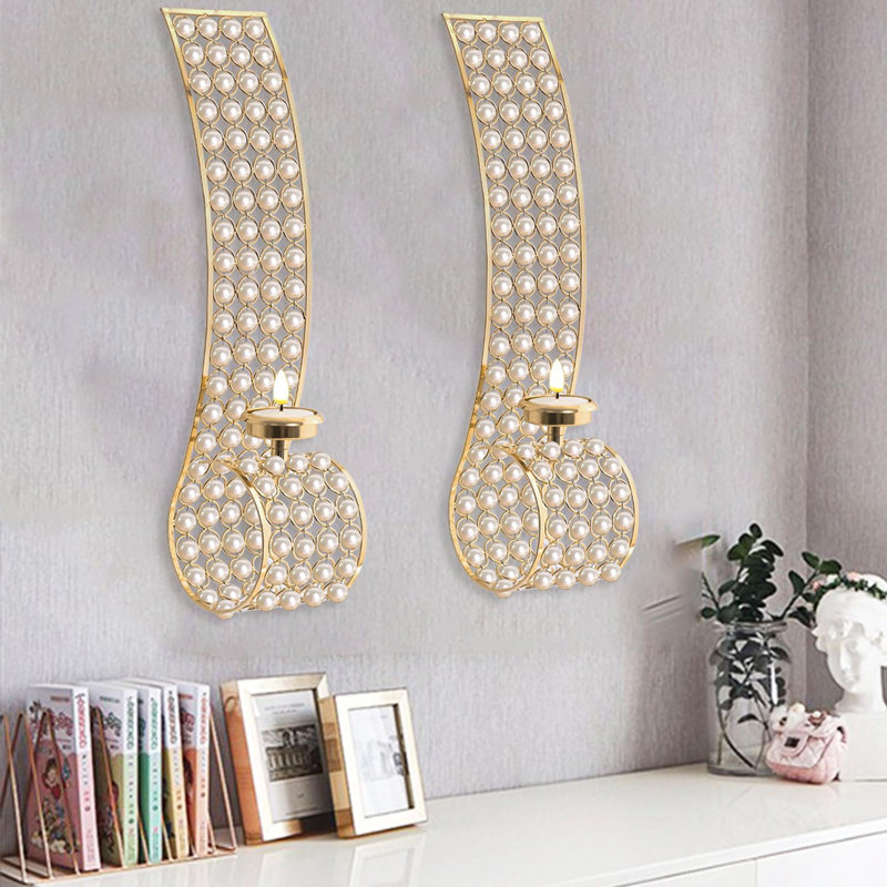 Golden Pearl Wall Candle Wall Lamp
