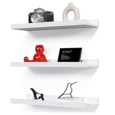 3 Piece Wood Floating Shelf