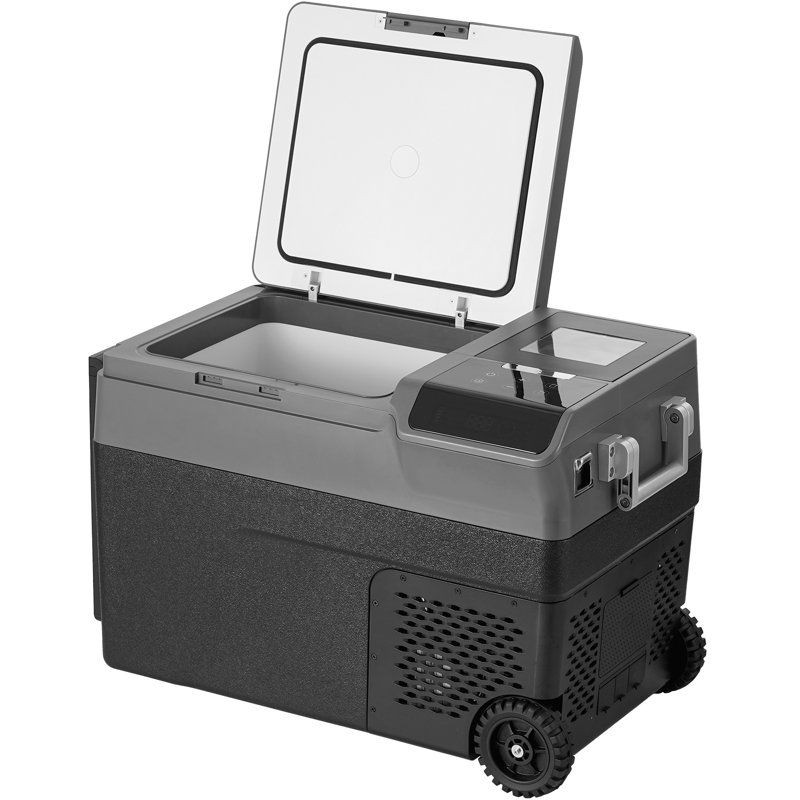 VEVOR 37QT Gray and Black Electric Cooler with Wheels