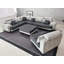 Canapé modulaire réversible en microfibre avec repose-pieds Mandey-3580398