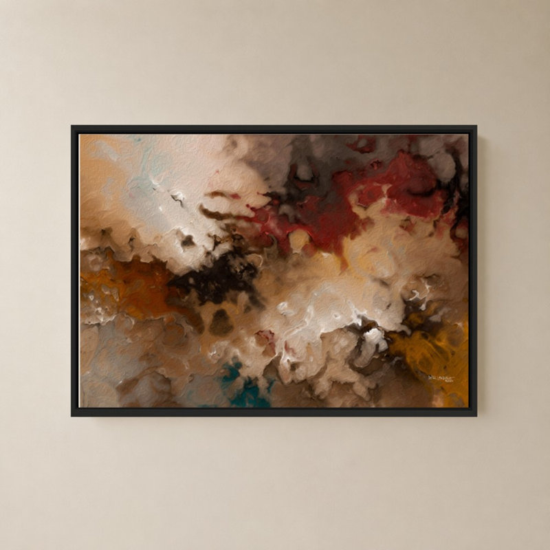 «Psalm 34:14 Turning From Turmoil» par Mark Lawrence, reproduction sur toile, H 21,5 po x l 33,5 po x P 2 po, Cadre flottant