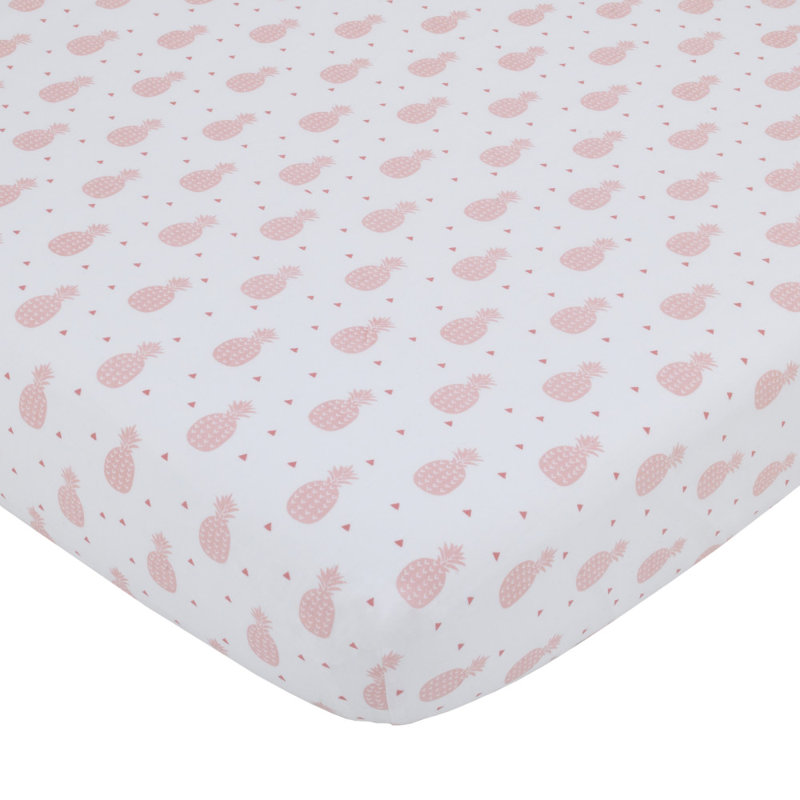 Ensemble de literie pour lit de bébé 4 pièces Nojo Verrett Flamingo
