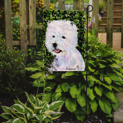 Drapeau de jardin à 2 côtés westie