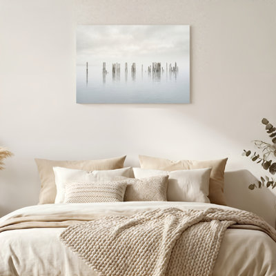 «Gallery Wrap», art mural sur toile pour le salon, la chambre à coucher, le bureau ou le vestibule - décoration murale décorative avec réflexion d'eau