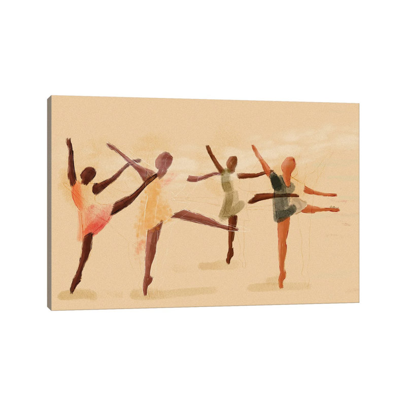 On Pointe by DeeLashee - Print on Canvas, 66.04 cm H x 45.72 cm W x 1.91 cm D, Wrapped Canvas
