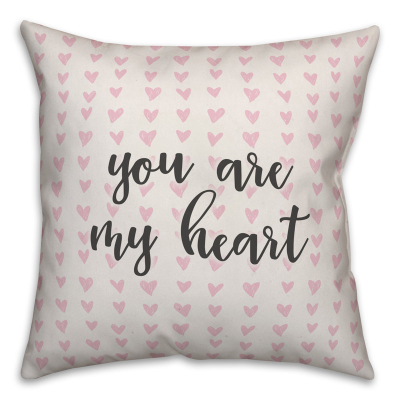  Coussin You You My Heart In Hearts, Coussin décoratif