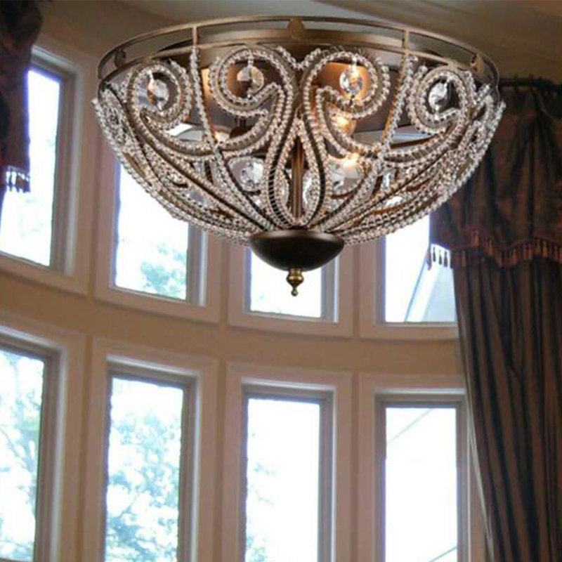 Scoggin Crystal Flush Mount
