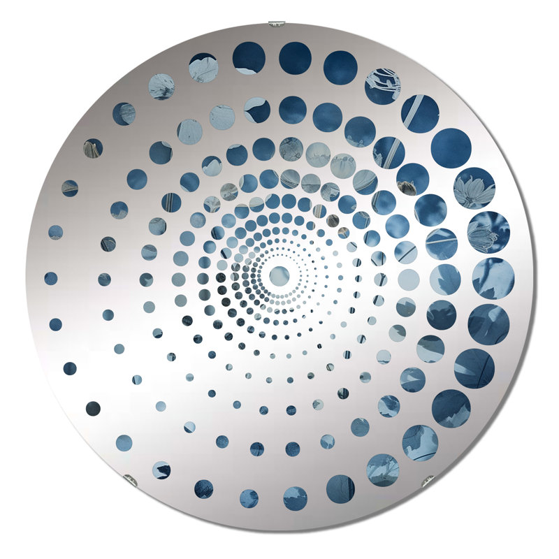 Cadeisha - Miroir mural spiralé, 23,6 po x 23,6 po