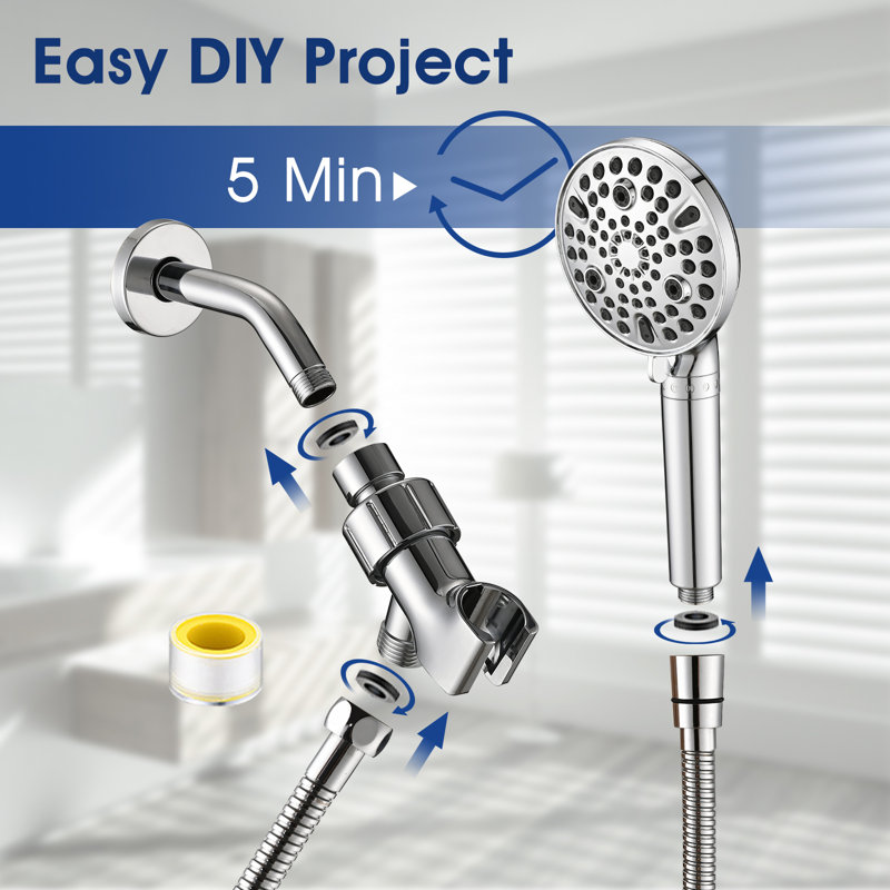 Full/Standard Dual Shower Head 1.75 GPM GPM, Chrome